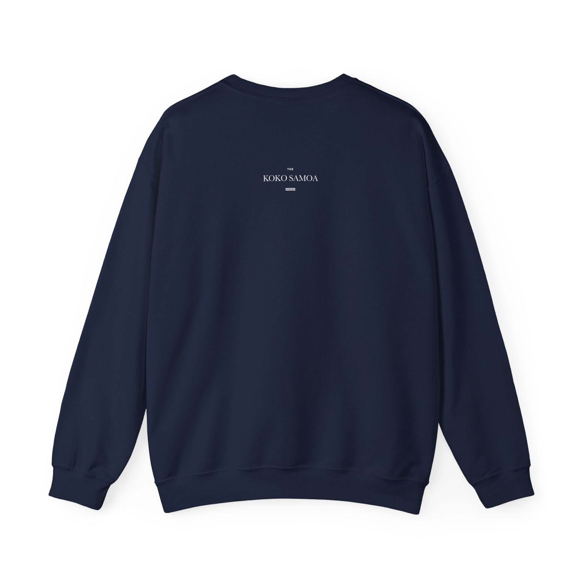 Navy unisex heavy sweatshirt from Fulfill Engine with a relaxed fit, ideal for casual wear and layered styling.