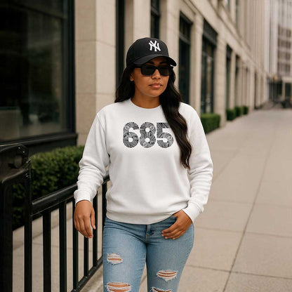 Navy unisex heavy sweatshirt from Fulfill Engine with a relaxed fit, made of soft, warm fabric for casual comfort.