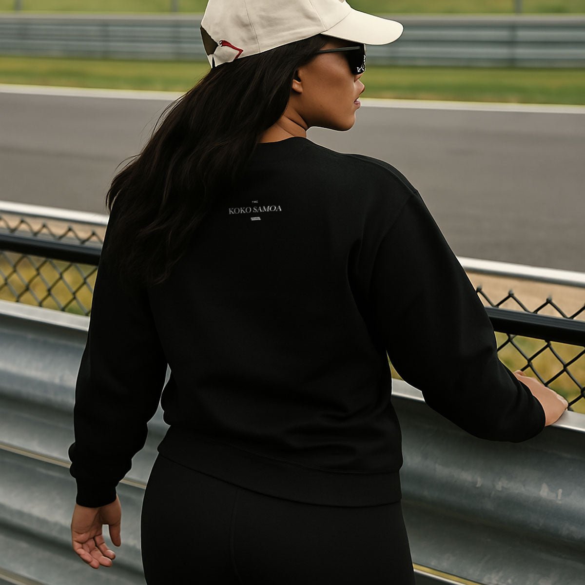 Navy unisex heavy sweatshirt from Fulfill Engine, featuring a comfortable fit and classic crewneck design.