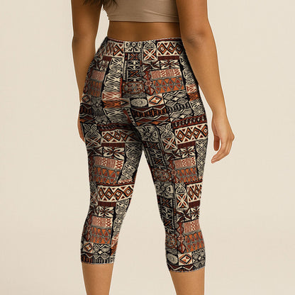 Women's Capri Leggings - Elei - AU/NZ/USA - The Koko Samoa