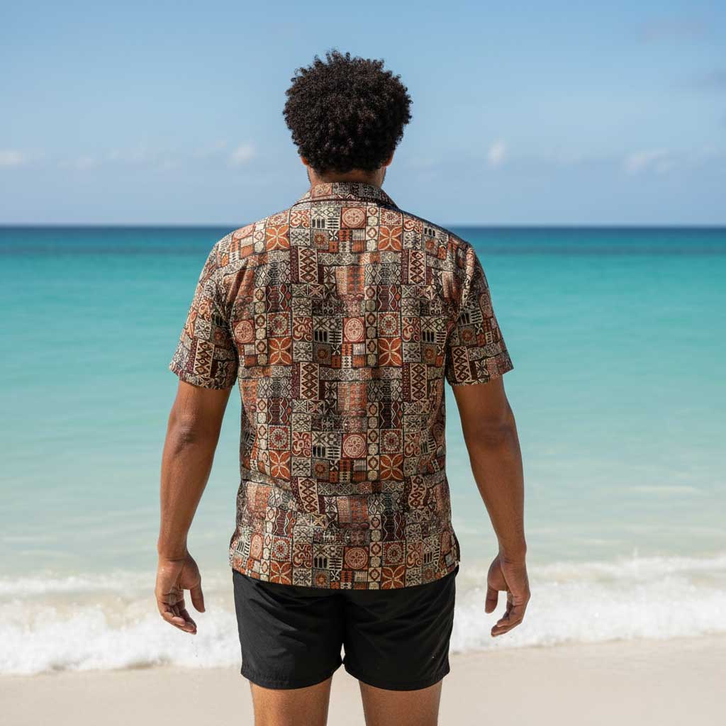 KoaTech™ - Hawaiian Button - Down Shirt - Elei - AU/NZ/USA - The Koko Samoa