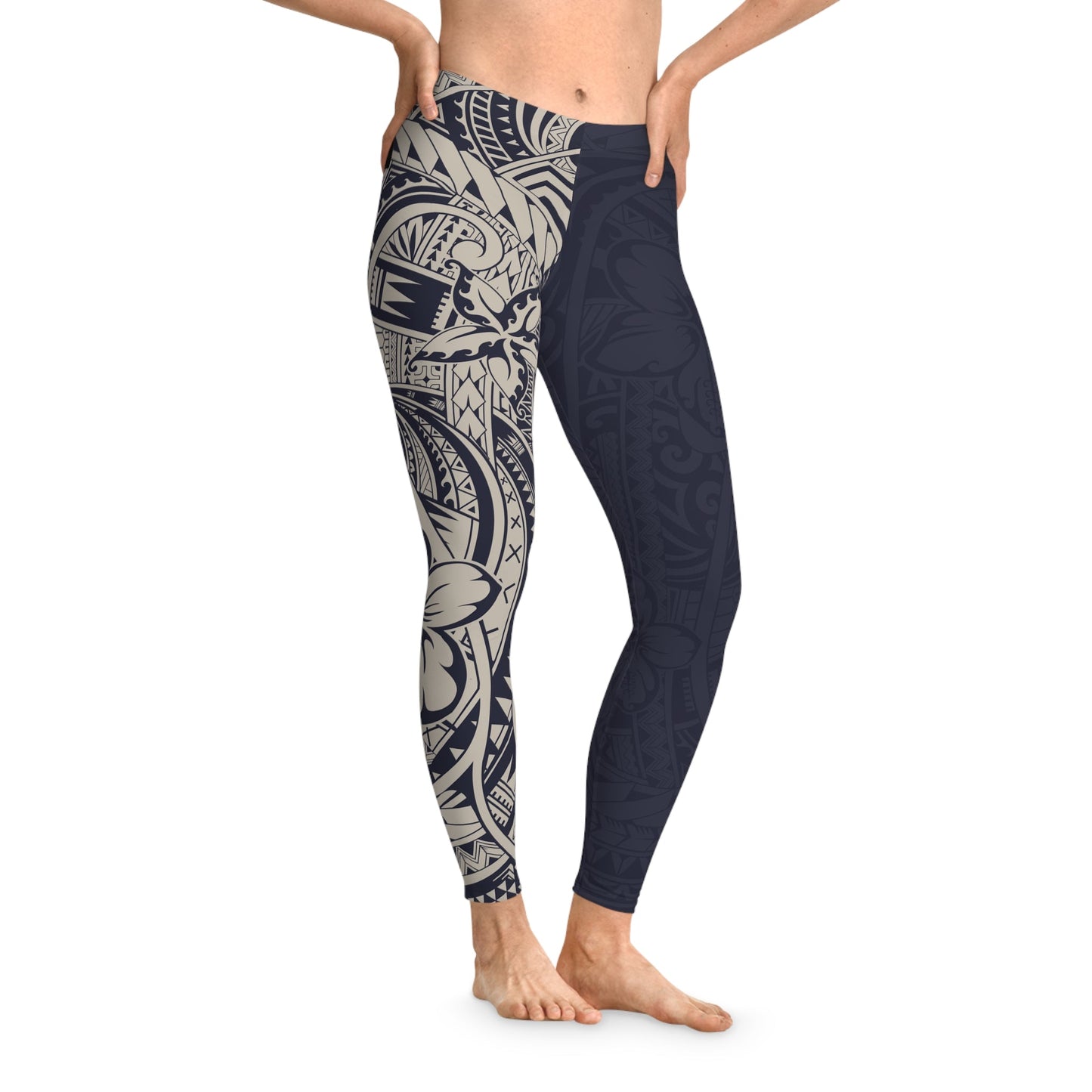 IslandFlex Leggings - Blue Bloom - AU/NZ/USA - The Koko Samoa