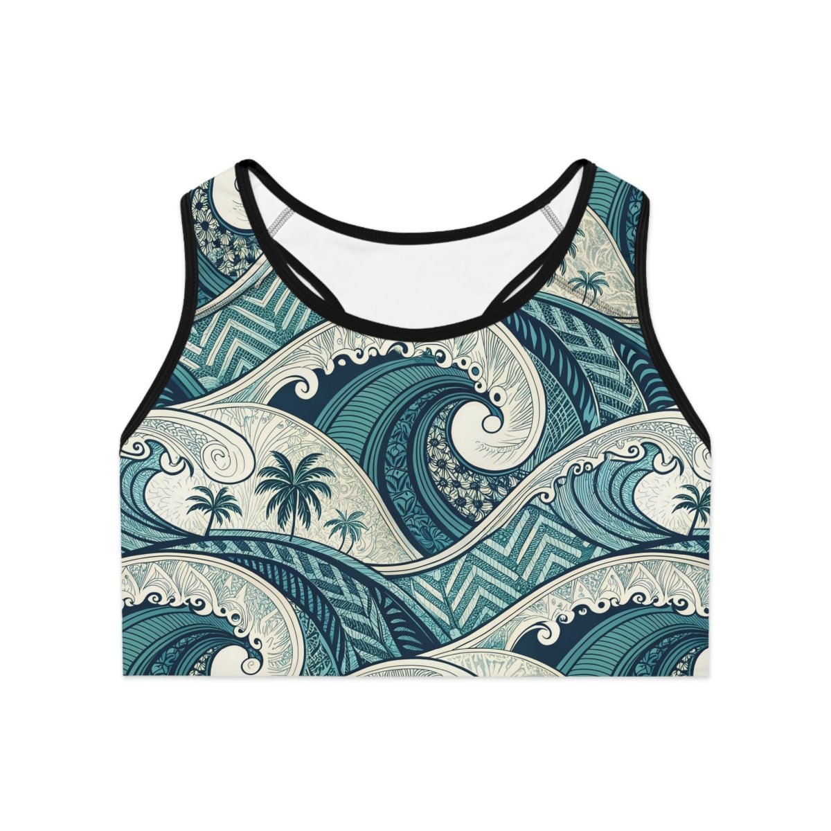 Islandflex Seamless Sports Bra - Blue Waves - AU/NZ/USA - The Koko Samoa