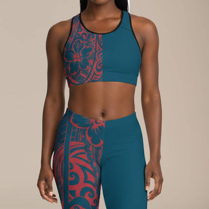 Seamless Sports Bra - Winterberry Blue - AU/NZ/USA - The Koko Samoa