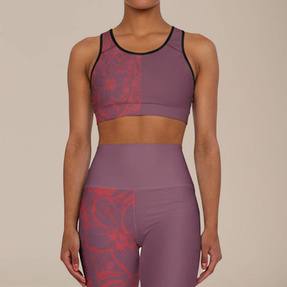 Seamless Sports Bra - Winterberry Red - AU/NZ/USA - The Koko Samoa