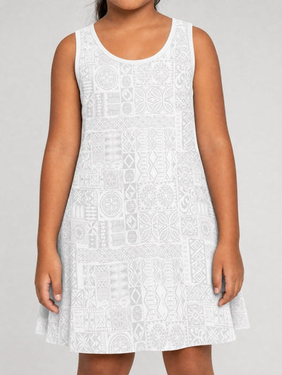 Girls' Sundress - White Sunday