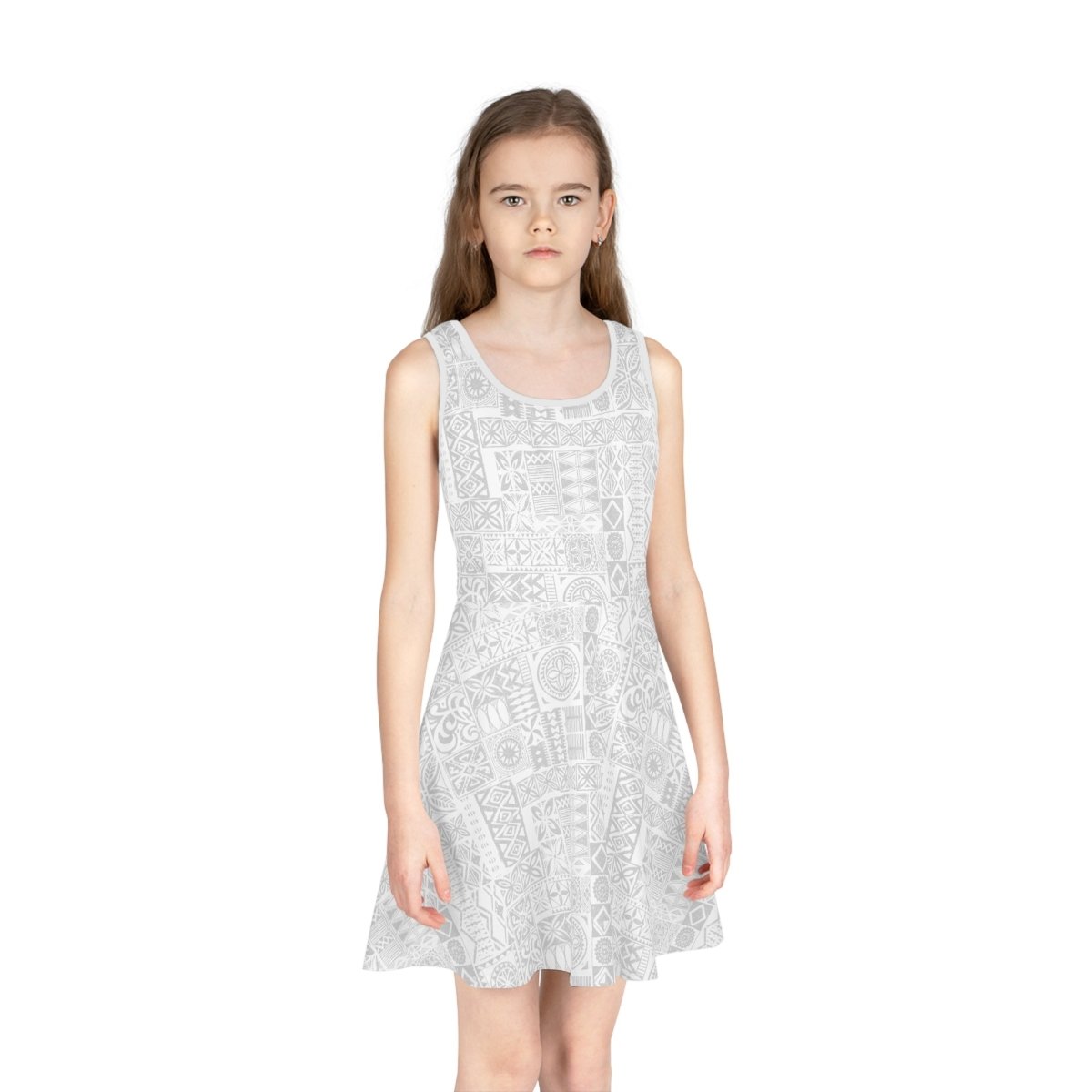 Girls' Sundress - White Sunday - The Koko Samoa
