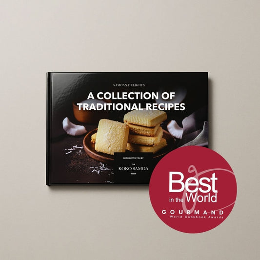 Hardcover A4 - Samoan Delights: 12 Samoan Recipes Cookbook - Vol 1 - AU/NZ/USA - The Koko Samoa