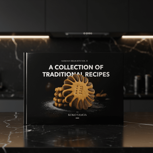 Hardcover A4 - Samoan Delights: 12 Samoan Recipes Cookbook - Vol 2 - AU/NZ/USA - The Koko Samoa