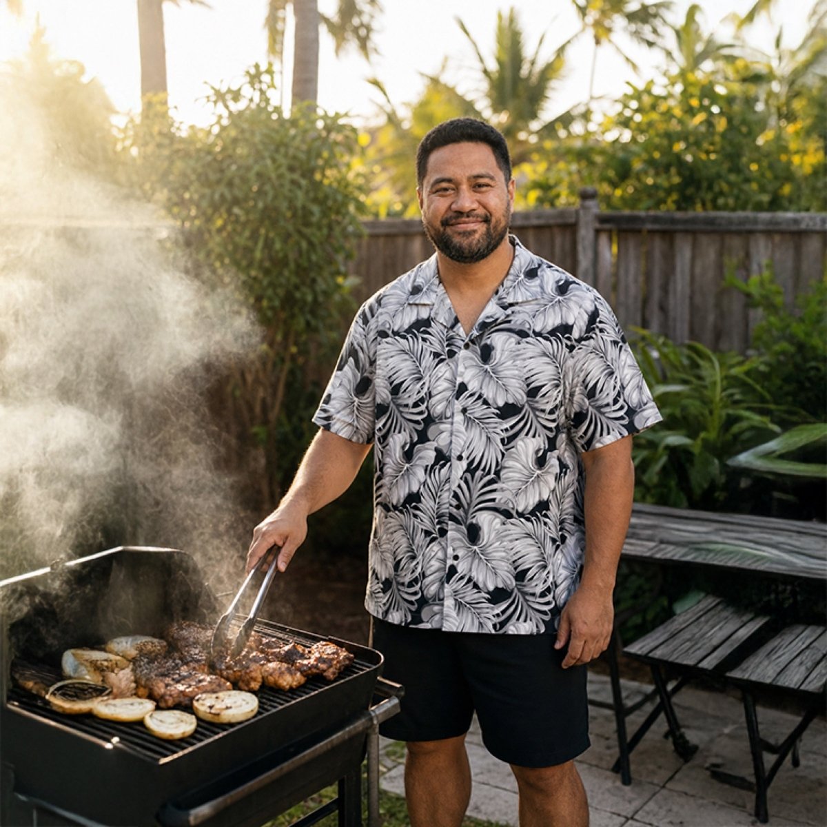Hawaiian Camp Shirt - Falealili Shades - AU/NZ/USA - The Koko Samoa