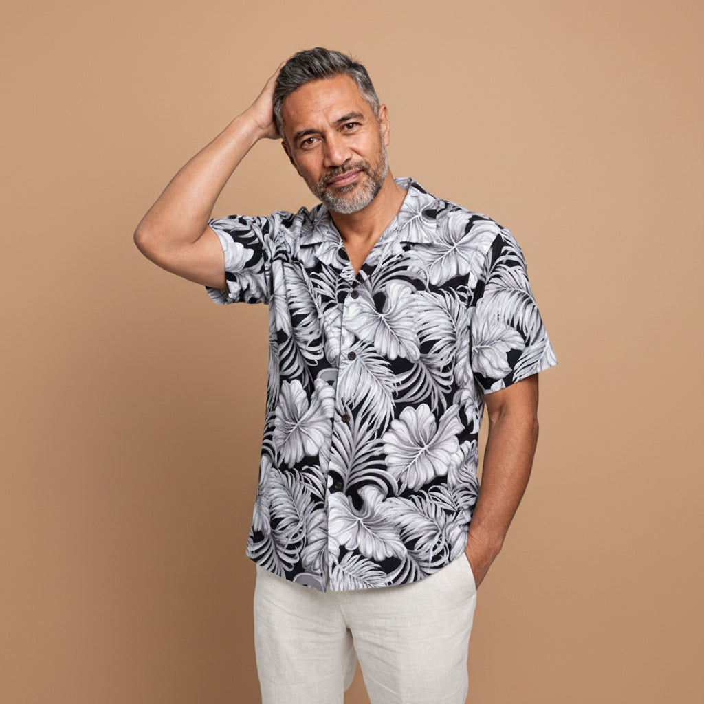 Hawaiian Camp Shirt - Falealili Shades - AU/NZ/USA - The Koko Samoa