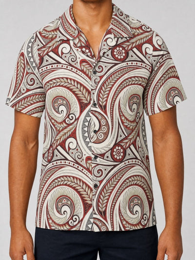 Hawaiian Camp Shirt - Firecrest