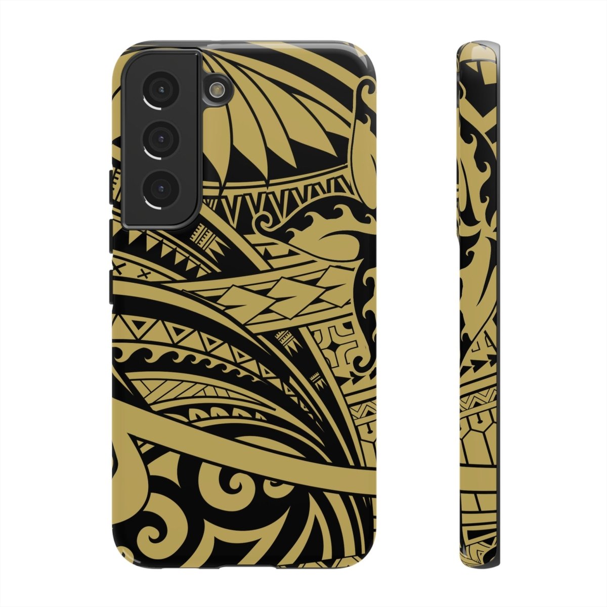 WOYC Bloom Gold tough phone case for iPhone, durable protective cover with floral design, suitable for AU, NZ, and USA models.
