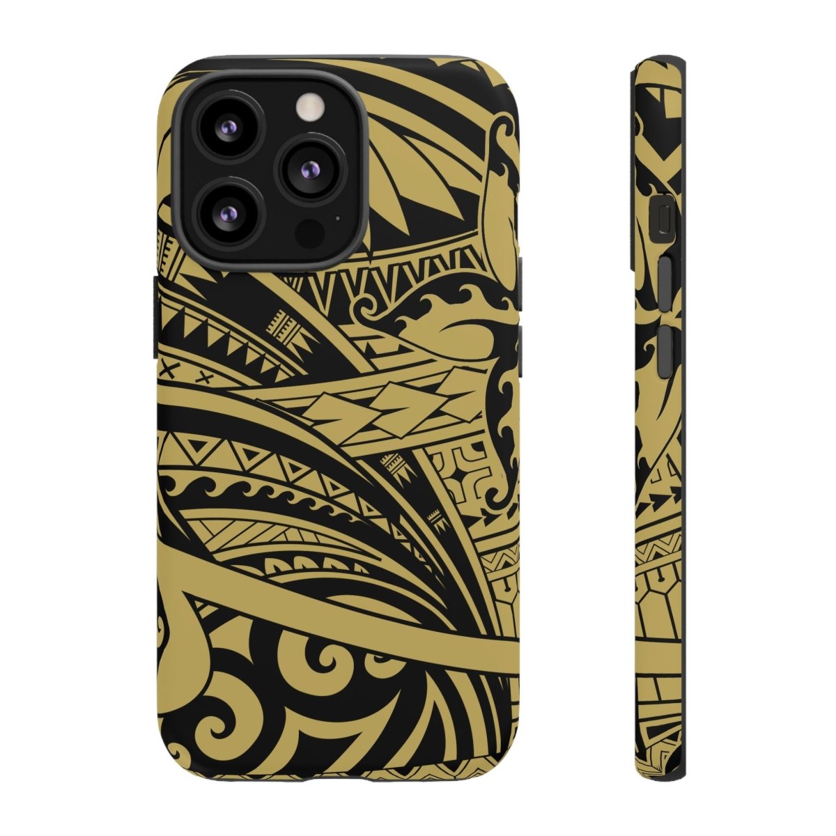WOYC Bloom Gold tough iPhone case for AU/NZ/USA, durable protective cover with floral design for iPhone models.