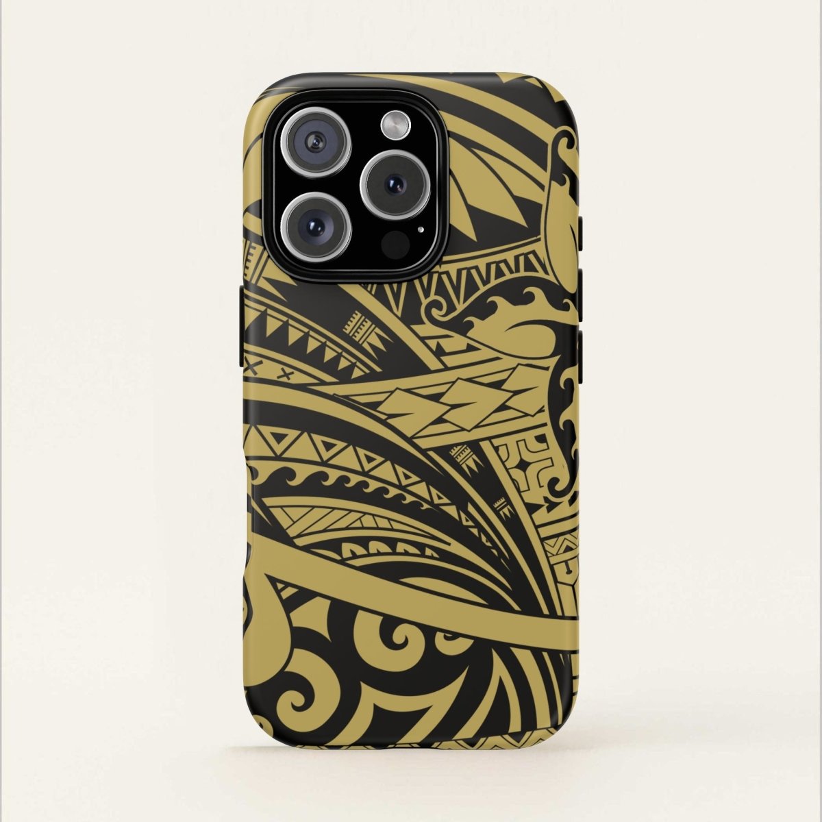 WOYC Bloom Gold tough phone case for iPhone, featuring floral design, durable material, compatible with AU, NZ, and USA models.