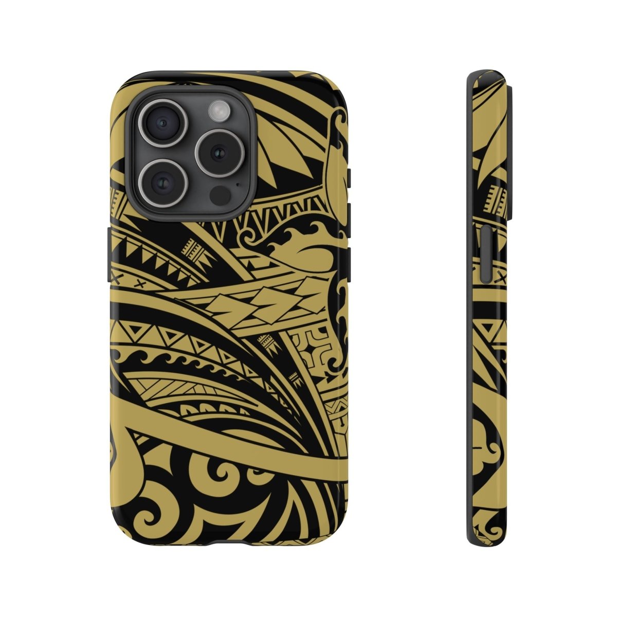WOYC Bloom Gold tough iPhone case for AU/NZ/USA, featuring floral design and durable protection for iPhone models.