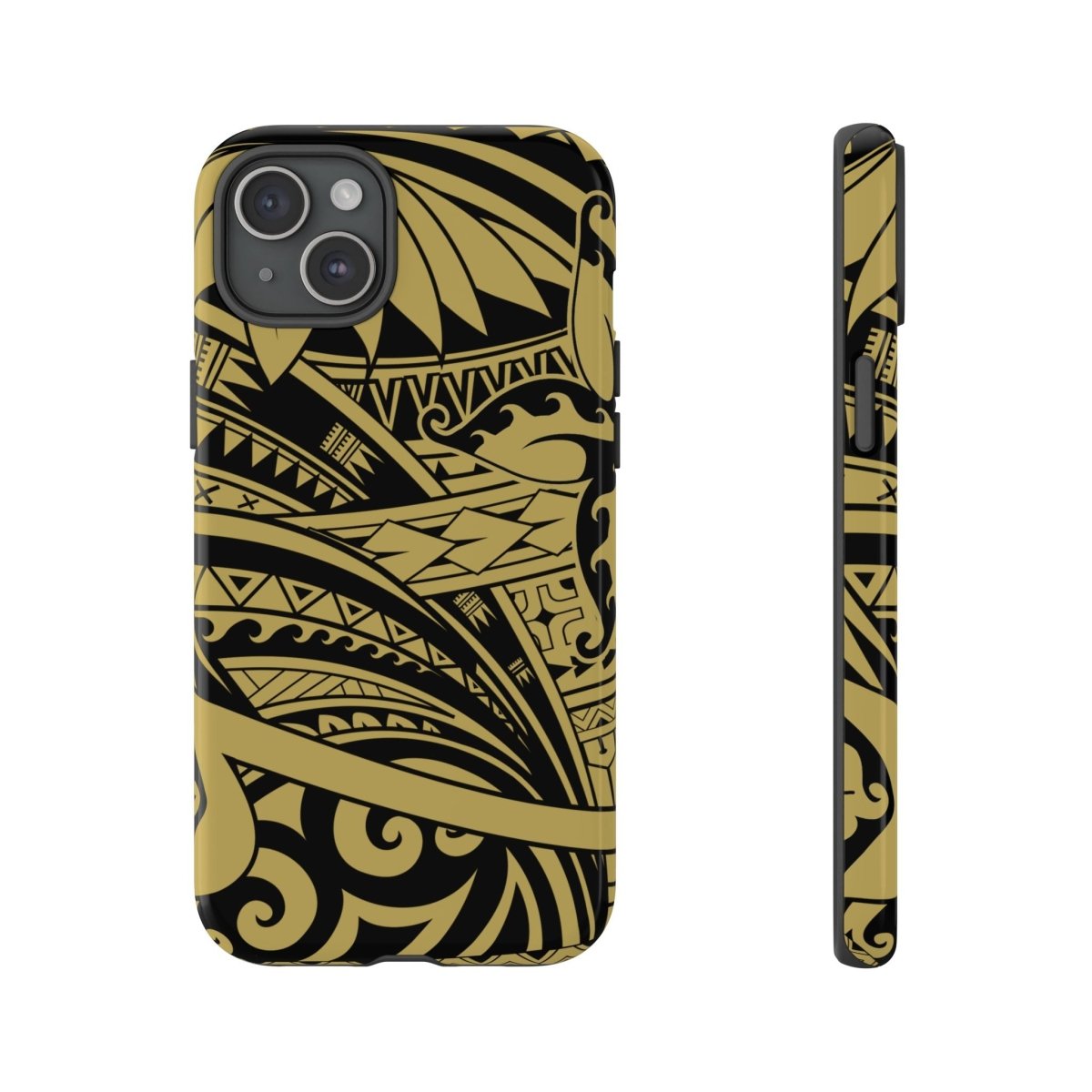 WOYC Bloom Gold tough iPhone case for durability, featuring a floral design, suitable for AU, NZ, and US models.