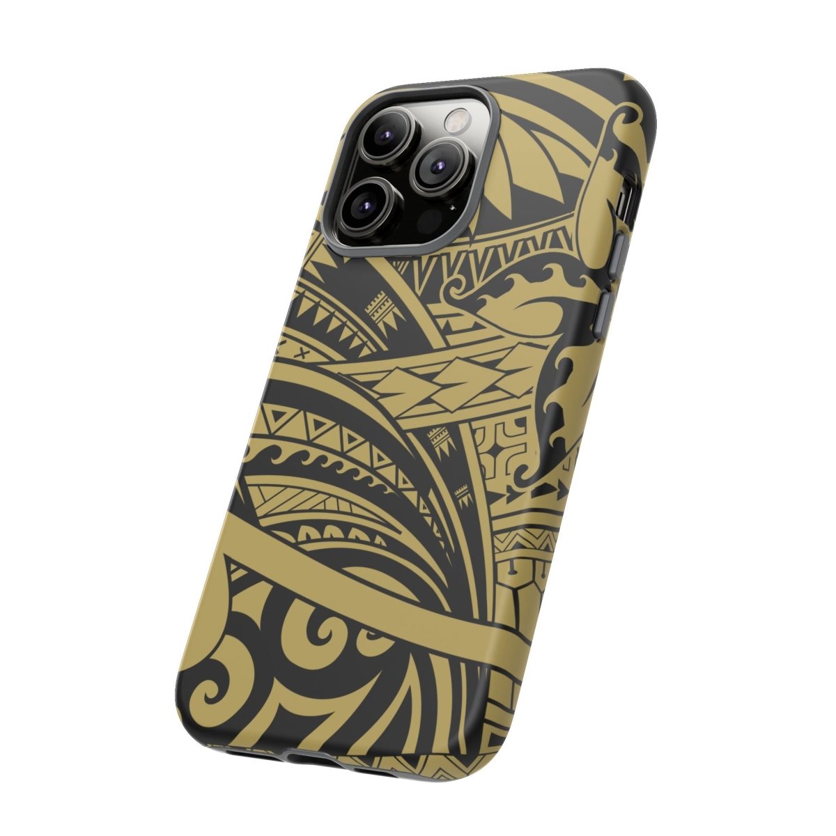 WOYC Bloom Gold tough iPhone case for AU/NZ/USA, featuring floral design and durable protection for iPhone models.