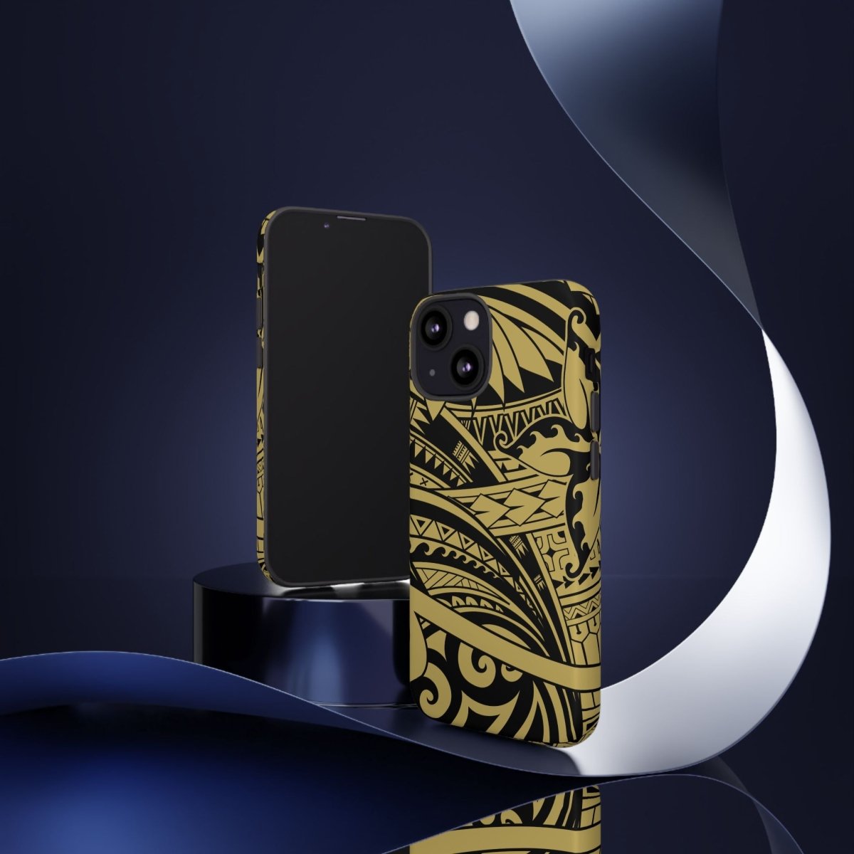 WOYC Bloom Gold tough phone case for iPhone, durable protective cover with floral design, suitable for AU, NZ, and USA models.