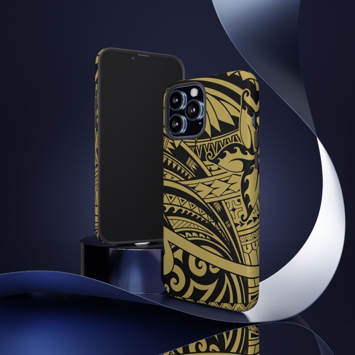 WOYC Bloom Gold tough iPhone case with floral design, protective cover for iPhone models, suitable for AU, NZ, and USA regions.