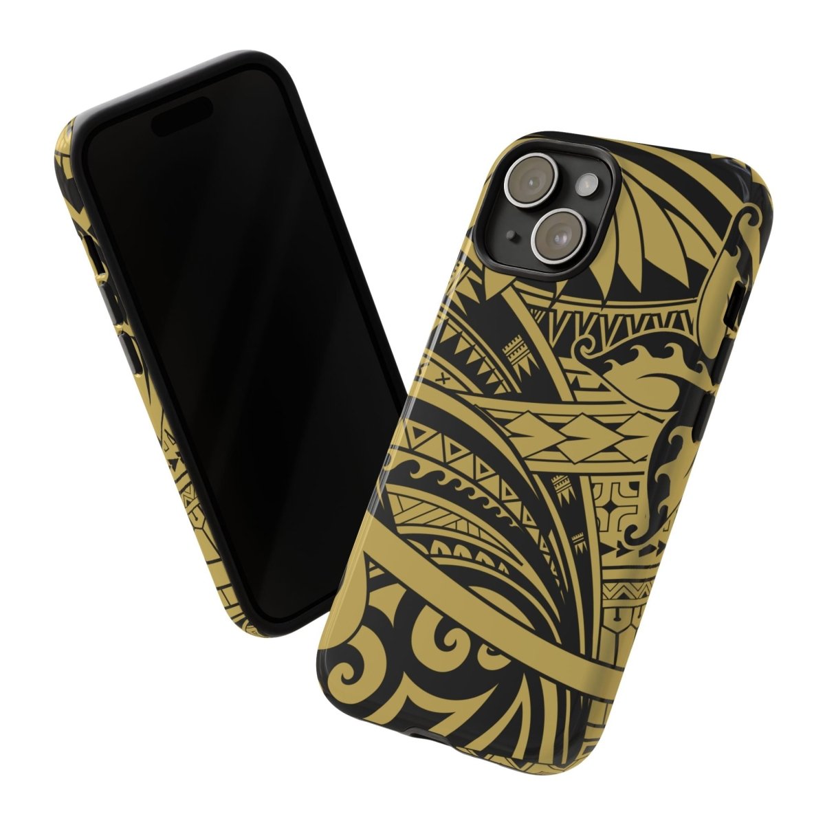 WOYC Bloom Gold tough phone case for iPhone, durable protective cover with floral design for AU, NZ, and US models.