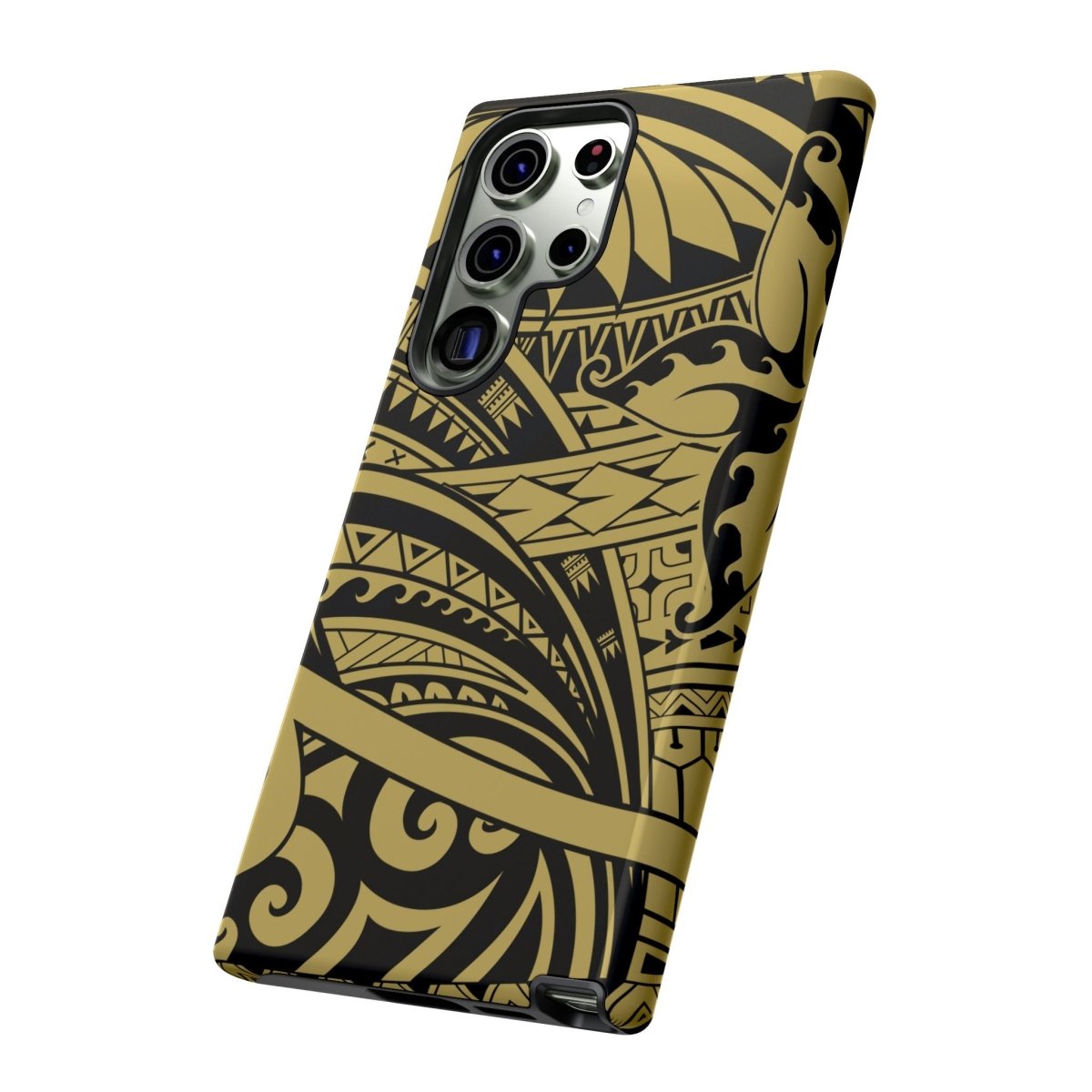WOYC Bloom Gold tough phone case for iPhone, durable protective cover with floral design, suitable for AU, NZ, and USA markets.