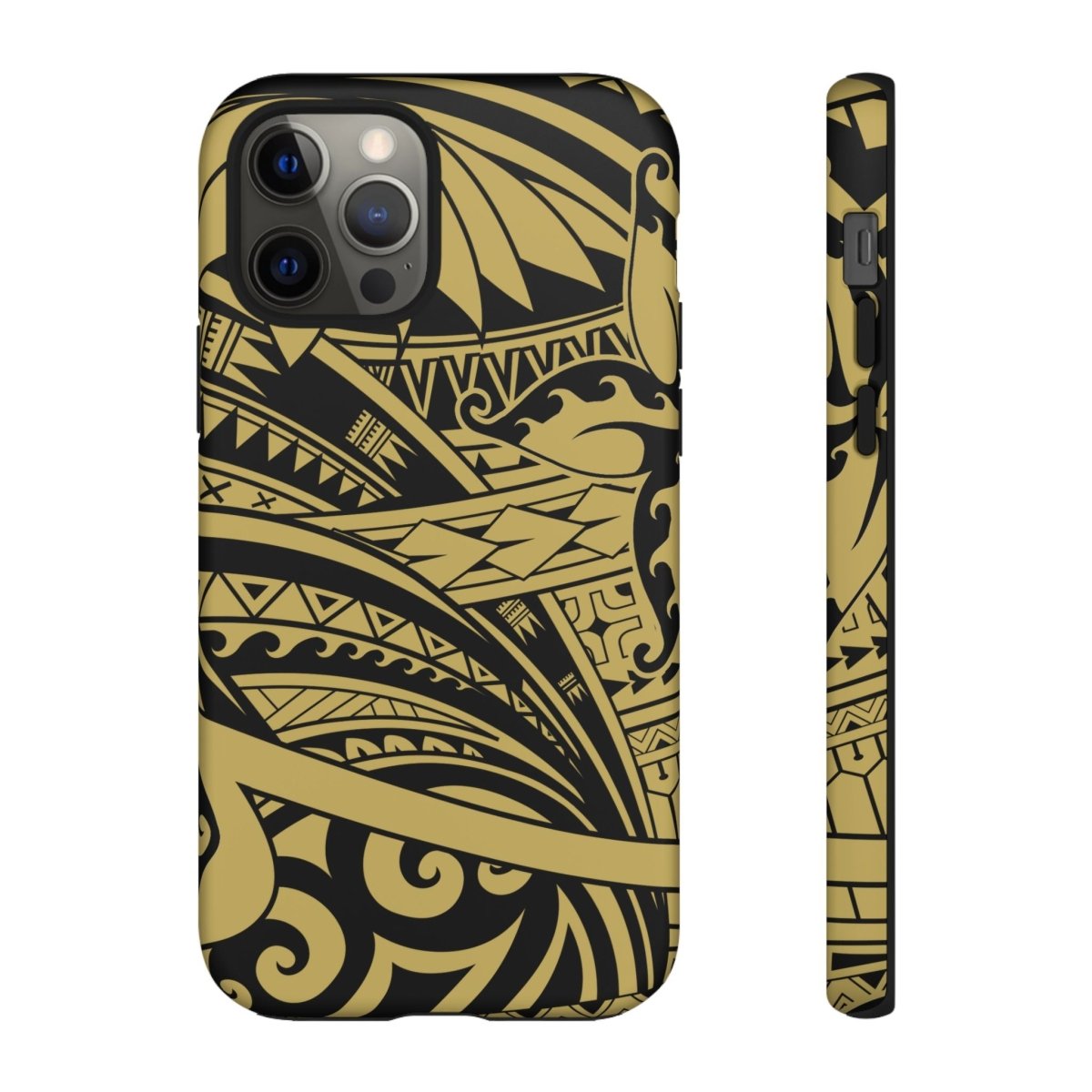WOYC Bloom Gold tough iPhone case for AU/NZ/USA, durable phone protection with floral design for iPhone models.