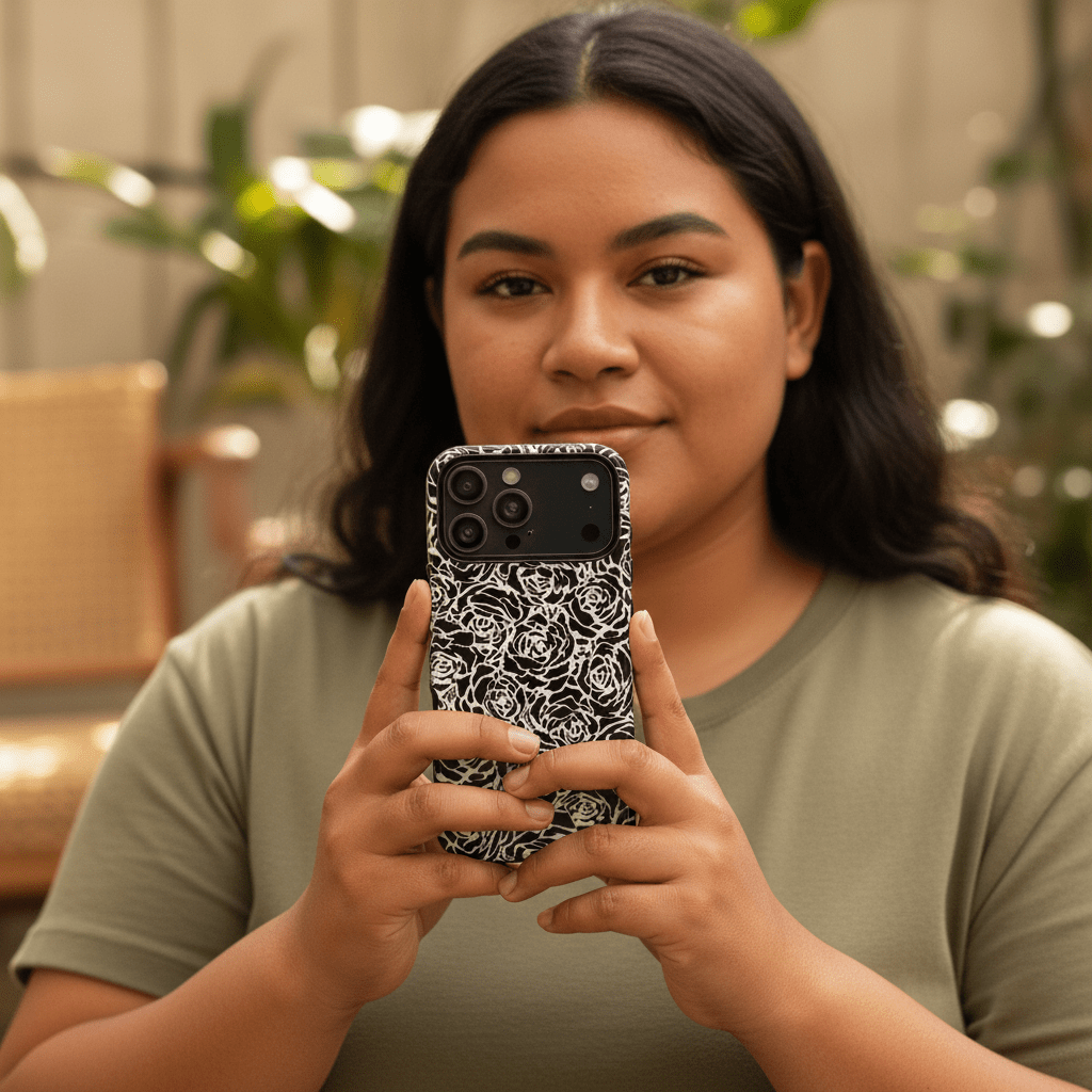 WOYC iPhone Tough Phone Case Faleasiu Nights with Samoa design, durable protective cover for iPhone models in AU, NZ, and USA.