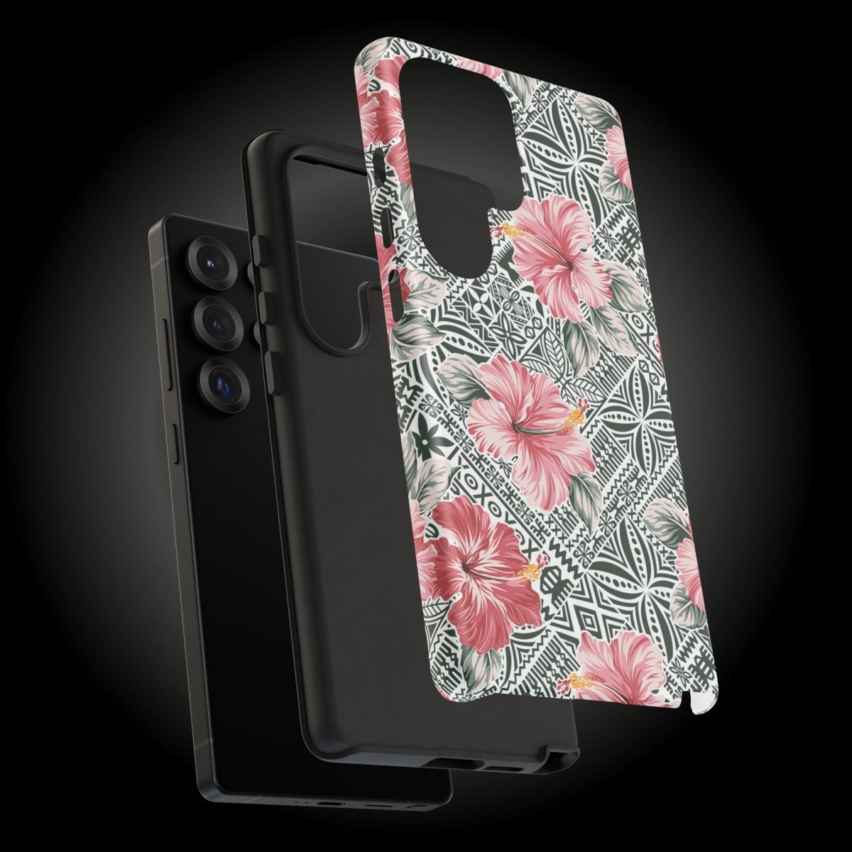 iPhone tough phone case with Solosolo Blooms design by Printify, featuring colorful floral artwork on durable protection for iPhone.