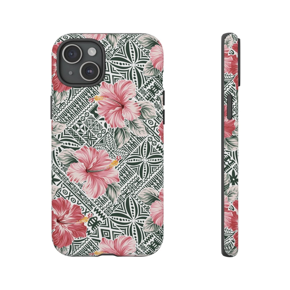 iPhone tough phone case with Solosolo Blooms design, featuring vibrant floral artwork for iPhone models.