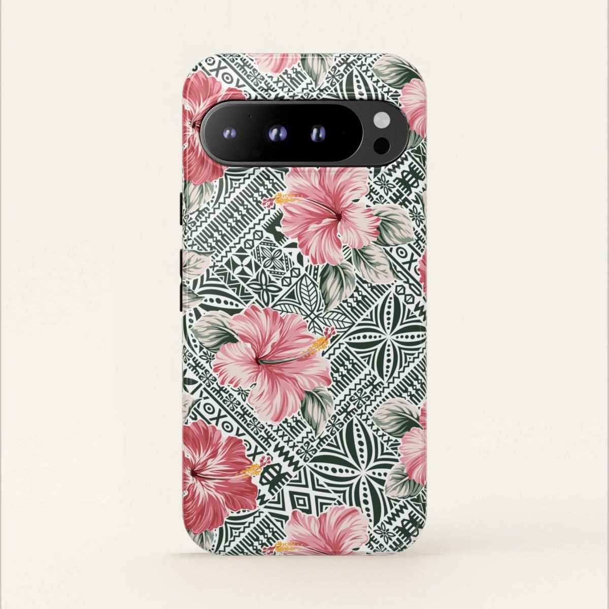 Printify iPhone tough phone case featuring Solosolo Blooms design with vibrant floral artwork for iPhone models.