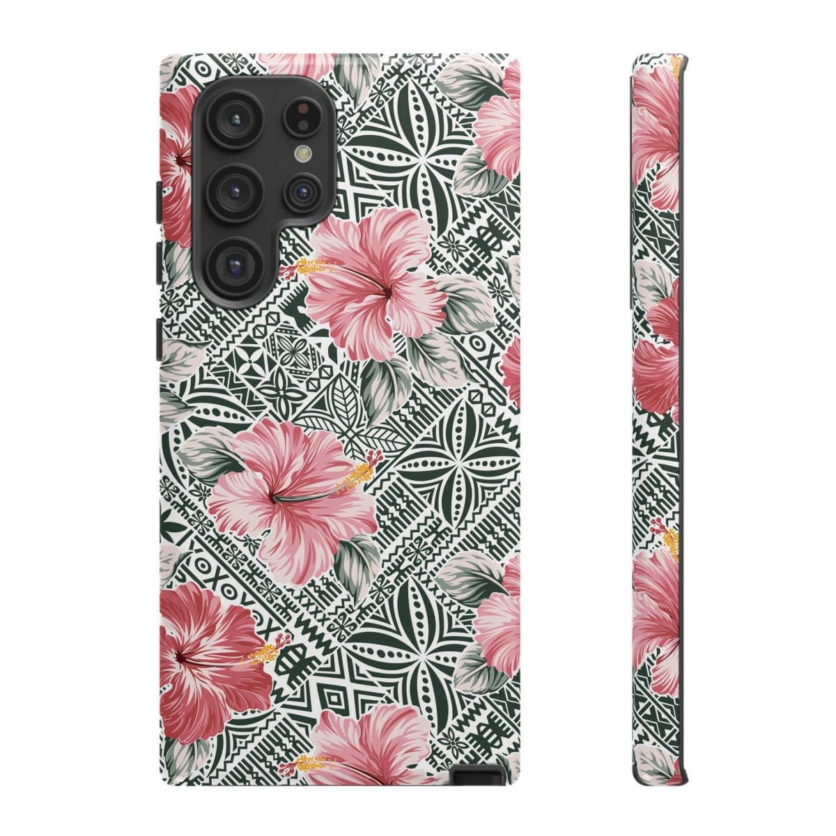 Printify iPhone tough phone case featuring Solosolo Blooms design, offers durable protection for iPhone models in AU, NZ, and USA.