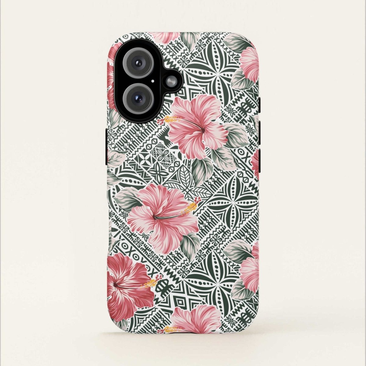 Printify iPhone Tough Phone Case with Solosolo Blooms design, durable protective cover for iPhone models.