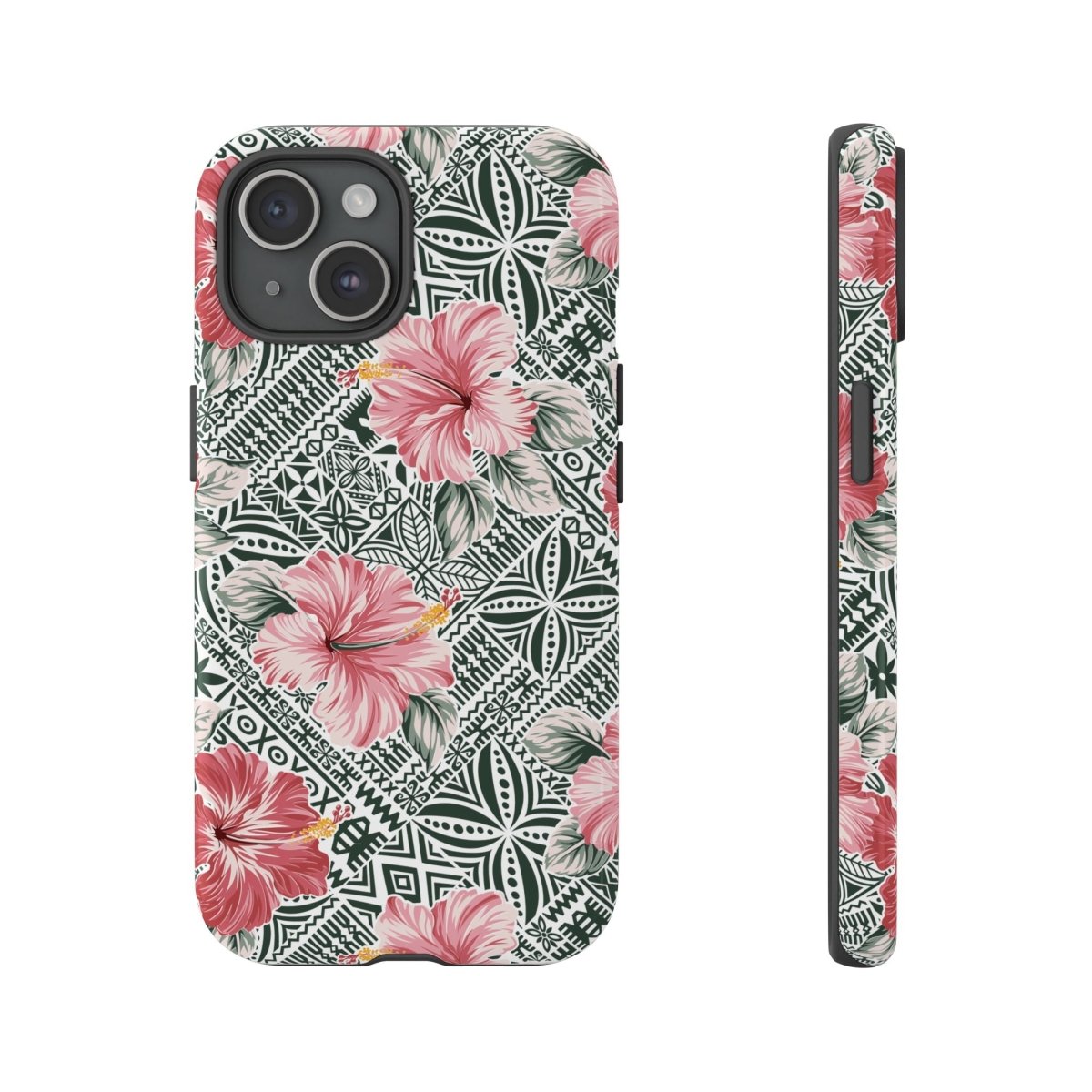 iPhone tough phone case with Solosolo Blooms design, featuring vibrant floral artwork on durable protection.