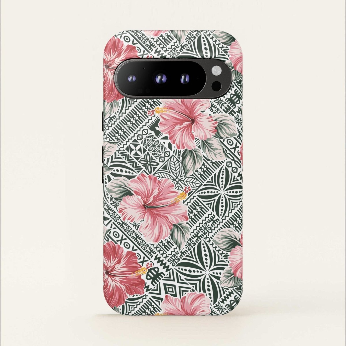 Printify iPhone Tough Phone Case with Solosolo Blooms design, durable protective cover for iPhone models.