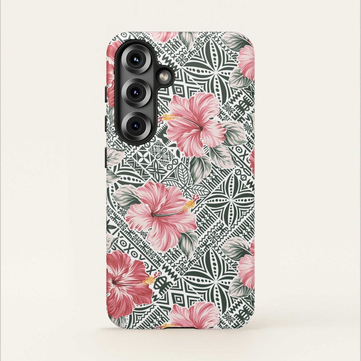Printify iPhone tough phone case with Solosolo Blooms design, featuring vibrant floral artwork on durable protection.
