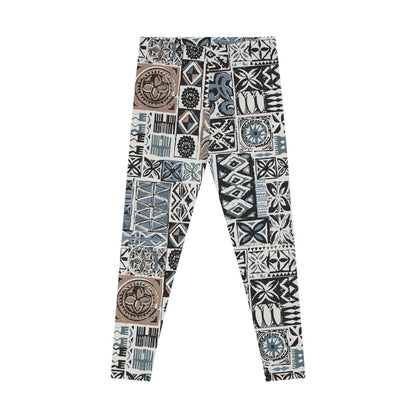 IslandFlex Leggings - Elei Steel - AU/NZ/USA - The Koko Samoa