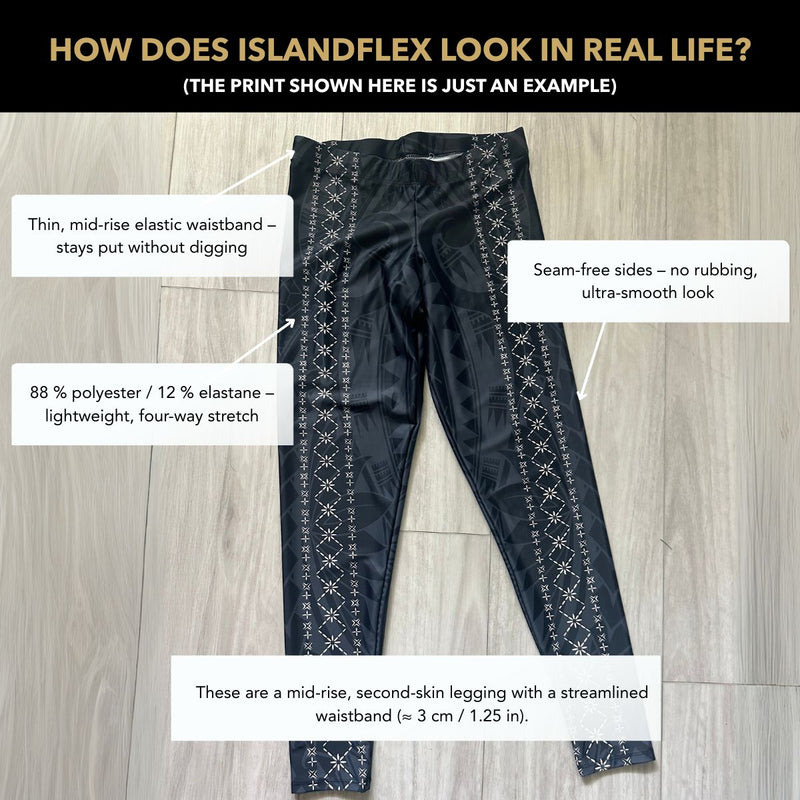 IslandFlex Leggings - Falefa Breeze - AU/NZ/USA - The Koko Samoa