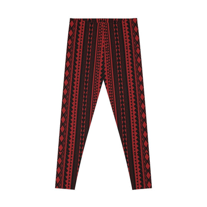 IslandFlex Leggings - Red Warrior - AU/NZ/USA - The Koko Samoa