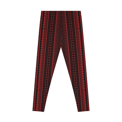 IslandFlex Leggings - Red Warrior - AU/NZ/USA - The Koko Samoa