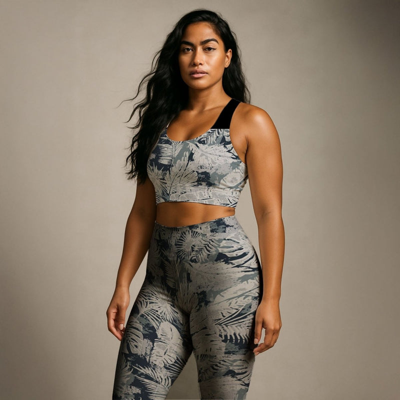 IslandFlex Leggings - Tiavi Mist - AU/NZ/USA - The Koko Samoa