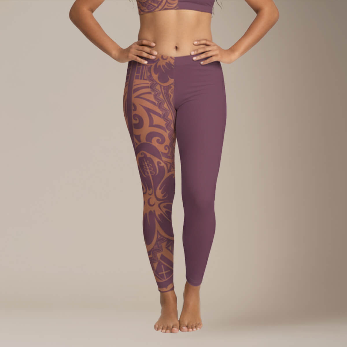 IslandFlex Mid-Rise Leggings - Bloom Brandied Melon - AU/NZ/USA