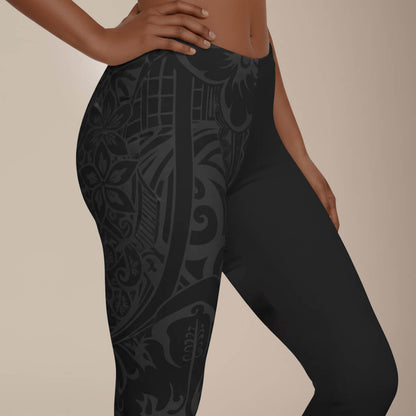 IslandFlex Mid - Rise Leggings - Dark Grey - AU/NZ/USA - The Koko Samoa