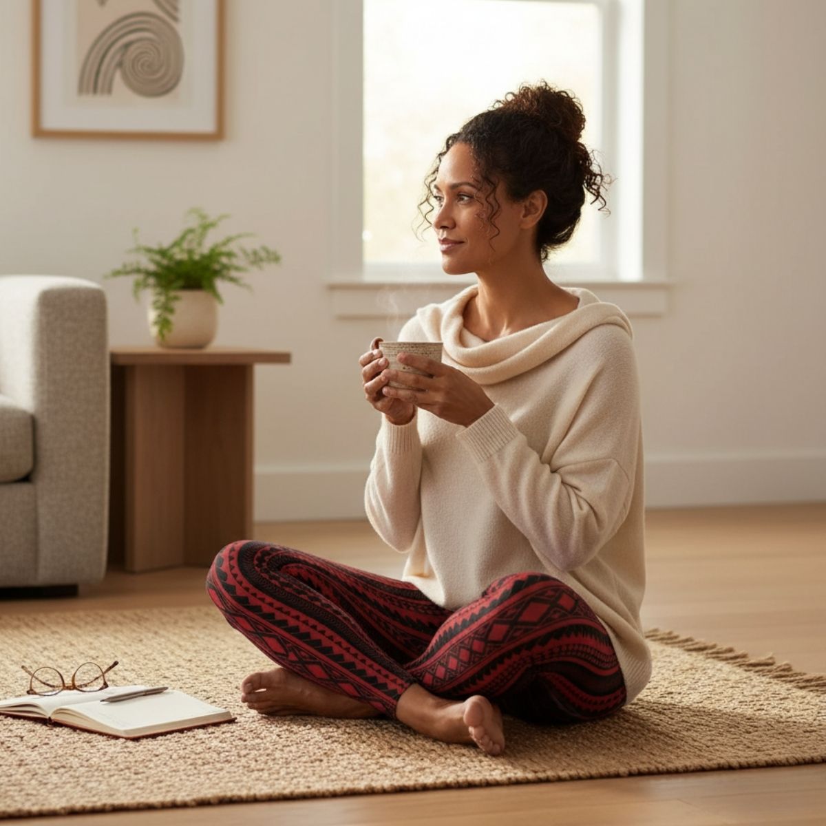 IslandFlex Mid - Rise Leggings - Red Warrior - AU/NZ/USA - The Koko Samoa