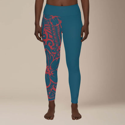 IslandPlus - 2XL to 6XL Leggings - Winterberry Blue - AU/NZ/USA - The Koko Samoa