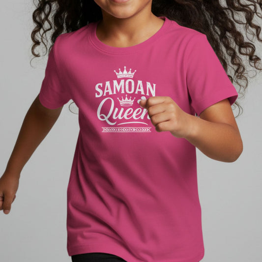 Kids Heavy Cotton Tee - Samoan Queen - AU/NZ - The Koko Samoa
