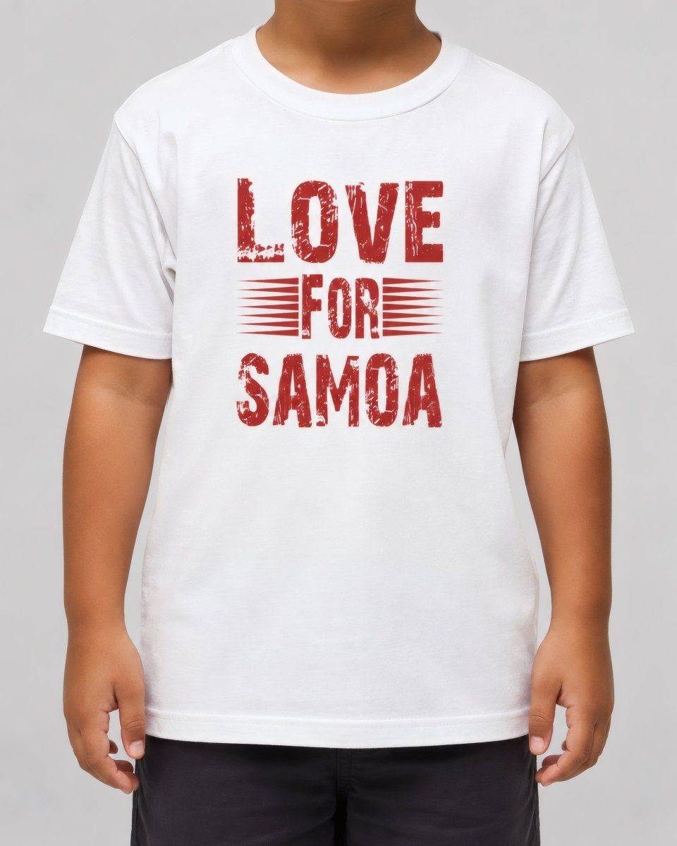 Kids Tee - Love for Samoa - AU/NZ/USA - The Koko Samoa