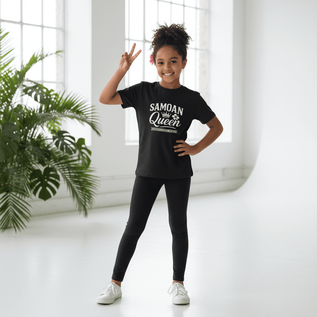 Kids Tee - Samoan Queen - AU/NZ/USA - The Koko Samoa