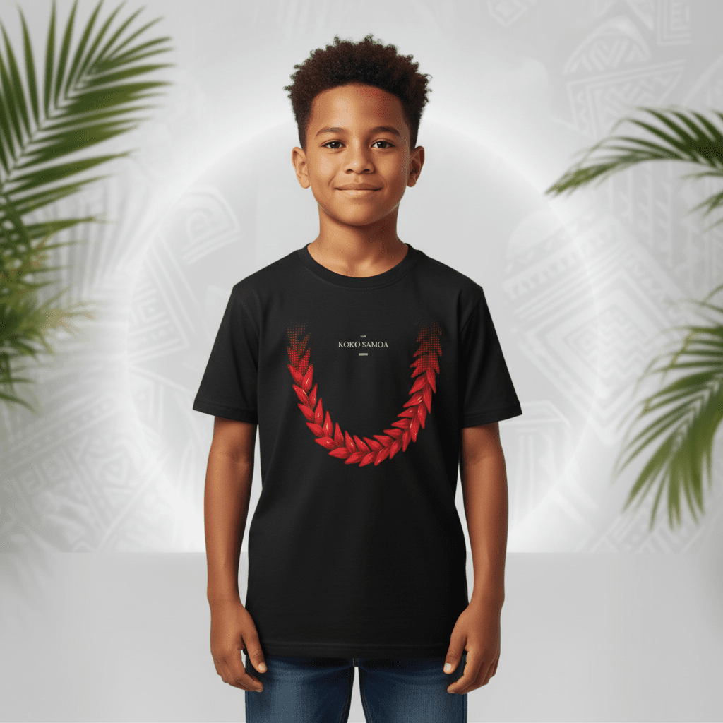 Kids Tee - Ula Fala - AU/NZ/USA - The Koko Samoa
