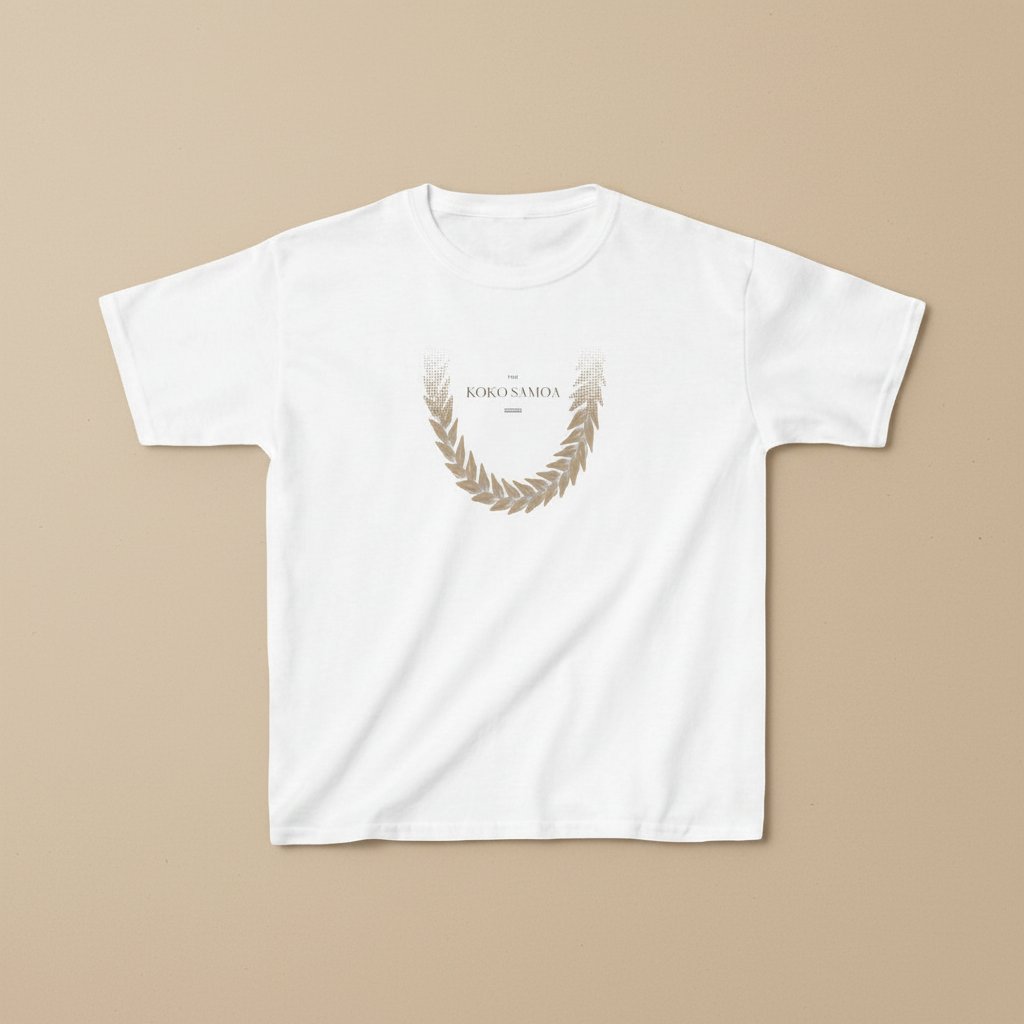Kids Tee - Ula Fala Brown - AU/NZ/USA - The Koko Samoa